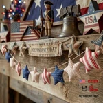 Mindsoft 8.2FT Vintage Patriotic Garland, 250TH Anniversary 4TH July Star. Fixed Price $43.60.