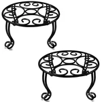 2-PACK Heavy Duty Iron Plant Stand (6 In. X 11.8 H), Powder Coated, Round,. Fixed Price $115.35.