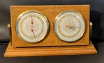 Vintage Taylor Stormoguide Barometer Thermometer Desk Weather Station Mcm Wood. Fixed Price $74.99.