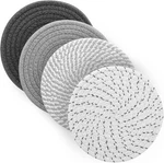 7" Trivets For Hot Dishes, Pots And Pans, 4 Pcs Holders Gray. Fixed Price $9.99.