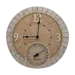 Taylor Terra Cotta Poly Resin Indoor And Outdoor Clock Thermometer, Home .... Fixed Price $59.22.