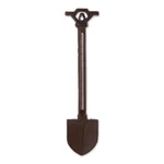 Beautiful Stylish Brown Ornate Garden Shovel Cast Iron Thermometer Decor. Fixed Price $23.99.