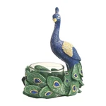 Resin Peacock Figurine Wedding Sparkle Home Art Decor Planter Collectors Euc. Fixed Price $13.49.