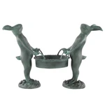 Bunny Gardeners Plant Pot Holder Sculpture Rabbit Flower Spi Home 21099. Fixed Price $297.00.
