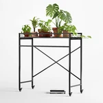 Tier Window Height Sturdy Metal Plant Stand With Wheels, 40.5X16X40.4 Hi.... Fixed Price $122.83.