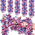 50FT 4TH Of July Patriotic Tinsel Garland, Glitter Garlands With Flag,.... Fixed Price $25.04.