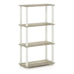 Furinno Turn-s-tube Engineered Wood 4-TIER Shelf Display Rack Sonoma Oak. Fixed Price $56.69.