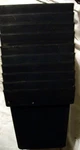 Set Of 10 Flower Plant Pots National Polymers 6 Square 5 1/4 By Inch. Fixed Price $7.19.