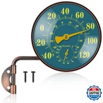 4 Inch Outdoor Hygrometer, Brass Retro Patio Thermometer, Waterproof. Fixed Price $58.41.