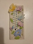 Avon Garden Patio Collection Glass Thermometer Set Resin. Fixed Price $12.00.