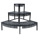 3 Tier Plant Stand Semi-circular Flower Pot Organizer Rack Quarter Round Plan.... Fixed Price $76.12.