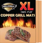 Grillshield Large Copper And Bake Mat Set Of - 17 X 23 Inches, Non Stick. Fixed Price $20.99.