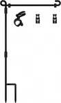 Hoosun Garden Flag Stand,premium Holder Pole Metal Powder-coated Wea. Fixed Price $17.99.