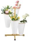 Plant Stand Flower Display 4-TIER With Bucket Floral Foldable Frame. Fixed Price $70.00.