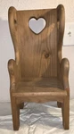 Vintage Country Wooden Chair Bench Doll Or Plant Stand Rustic 19. Fixed Price $15.00.