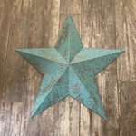 Antique Patina Painted Rustic Metal Barn Star, Wall Decor For Indoor & Outdoor. Fixed Price $62.00.