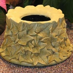 Cast Stone Cement Ivy Gazing Globe Collar Concrete Outdoor Garden Statue. Fixed Price $80.00.