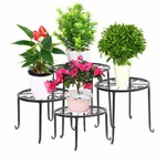 4 1 Wrought Iron Metal Plant Stands Flower Pot Rack Holder Indoor/outdoor Usa. Fixed Price $29.99.