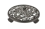 Landscapers Select W52890-3L Planter Dolly, Black Shelf, Cast Iron. Fixed Price $25.99.