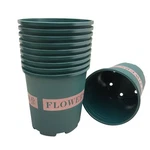 10 Pots Of 7 Gallon Green Plastic Plant Nursery Container Grow Flower Garden. Fixed Price $43.99.