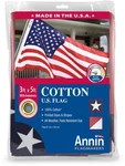 Annin Flags Us Cotton Flag, Red/white/blue, 3FT X 5FT, 001124R Home Decor. Fixed Price $30.98.