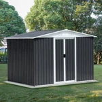 8' X 6' Outdoor Metal Storage House Shed Garden Tool With Lockable Doors. Fixed Price $494.75.