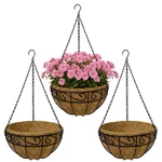 14 Inch Hanging Baskets For Plants Outdoor, 3 Pack Metal Wire Planter.... Fixed Price $41.91.