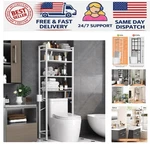 Modern Pure White Over-the-toilet 4-TIER Shelf Organizer With Easy Assembly. Fixed Price $122.99.