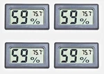 Veanic 4-PACK Mini Thermometer Hygrometer Display Temp Fahrenheit. Fixed Price $14.00.