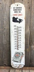 Large 36 Vintage 50S Tin Metal Canada Cement Co Advertising Thermometer. Fixed Price $302.95.