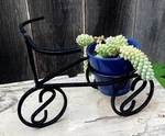 Vintage Wrought Iron Bicycle Plant Stand Holder Black 11 Inches Long. Fixed Price $19.97.