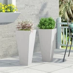 Ella Outdoor Cast Stone Planters By Christopher Knight Home. Fixed Price $310.81.