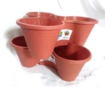 Stackable Vertical Planter Plastic 2 Tier Garden Herb Flower Pots Indoor Outdoor. Fixed Price $18.95.