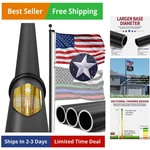 20FT Heavy Duty Flag Pole Tapered DESIGN,2.4" Bottom TUBE,100MPH Wind-teste.... Fixed Price $178.87.
