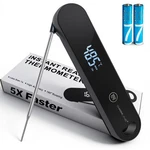 Best Charmline 0.5 Sec Instant Read Meat Thermometer Digital, 180 Auto-rotating. Fixed Price $31.22.