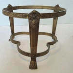 Vintage Art Deco Brass Stand Ornate Paw Feet Planter - 6.25 Inches Wide. Fixed Price $29.98.