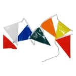 Grainger Approved PL-2 M/c PENNANTS,POLYETHYLENE,MULTICOLOR,100 Ft. 8PDR9. Fixed Price $12.21.