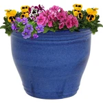 Studio 15 In. Blue Ceramic Indoor/outdoor Planter New. Fixed Price $154.55.