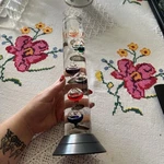 Koch Galileo Glass Thermometer 11" Tall With 5 Multi-color Floating Buoyancy. Fixed Price $30.00.