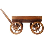 Solid Wood Wagon Stand Large Garden Pots Outdoor Flower. Fixed Price $102.95.