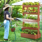 Docred 5 Tier Vertical Raised Garden Bed Wooden Horticulture Planter Box Stand. Fixed Price $119.99.