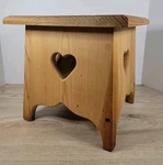 Vintage Heart Cutout Wooden Step Stool Plant Stand Country Farmhouse 11 Tall. Fixed Price $42.41.