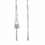Flora Bunda Inch Cotton Rope Hanging Macrame Planter Hanger 41". Fixed Price $19.99.