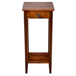 Plant Table 28"H Stand Solid Acacia Wood Mahogany 1-DRAWER 80LB Capacity Indoor. Fixed Price $99.95.