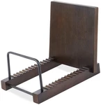Mkono Vinyl Record Storage Holder Modern Album Display Solid Wood Stand Brown. Fixed Price $26.05.