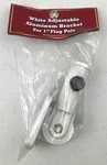 New Seasonal Designs Adjustable Aluminum 1 Flag Pole Bracket. Fixed Price $10.99.