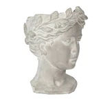 1X Cement Head Planter, Gray Indoor Outdoor Home Garden Decor Greek Style Dia 6". Fixed Price $55.81.