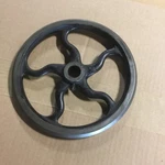 Vintage Cast Iron 9-1/2" Hand Wheel, Industrial Machine Steampunk. Fixed Price $35.00.