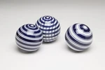 Zeckos Aa Importing 59876 Blue And White Porcelain Balls - Set Of 3. Fixed Price $59.99.