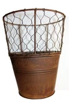 Planter Pot- Decorative Chicken Wire Flower Rustichome GS-005. Fixed Price $54.66.
